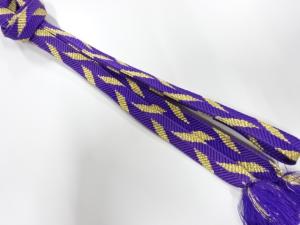 正絹　無形文化財　道明製　手組帯締め